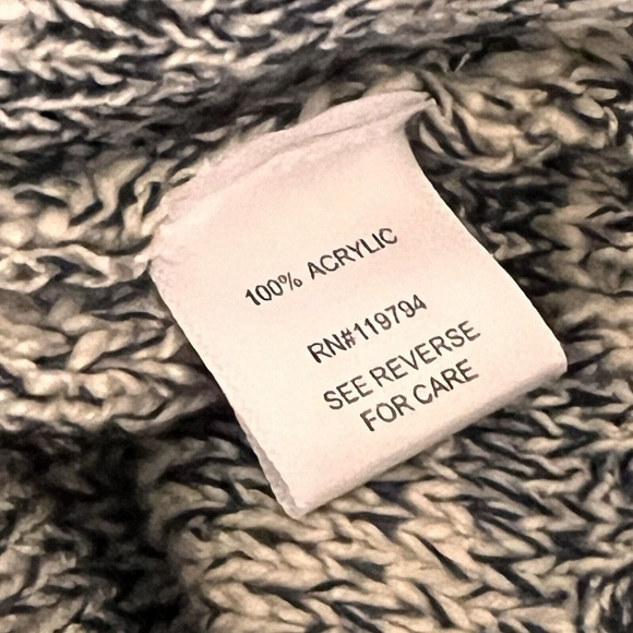 One World Pull Over Sweater Sz PL Kangaroo Pockets Hoodie Blue Long Sleeves - Picture 14 of 16